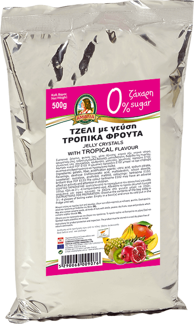 STEVIA Jelly crystals with tropical fruits flavour