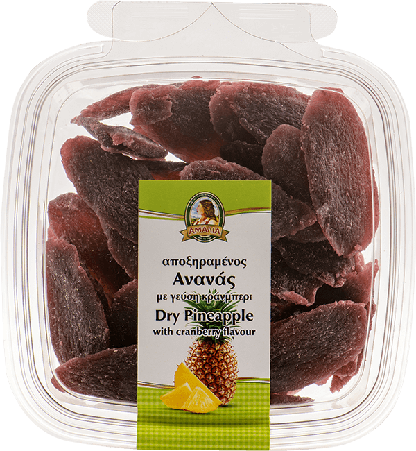 Pineapple with cranberry flavour